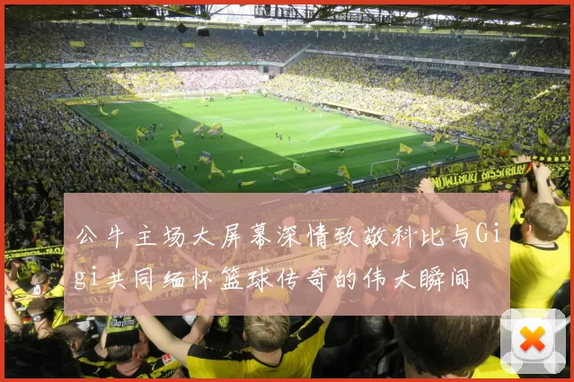 公牛主场大屏幕深情致敬科比与Gigi共同缅怀篮球传奇的伟大瞬间