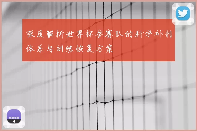 深度解析世界杯参赛队的科学补剂体系与训练恢复方案